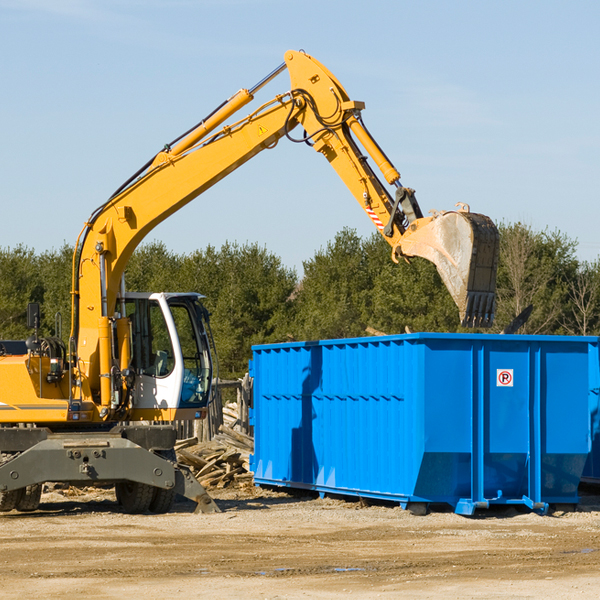 can i choose the location where the residential dumpster will be placed in Trempealeau County Wisconsin